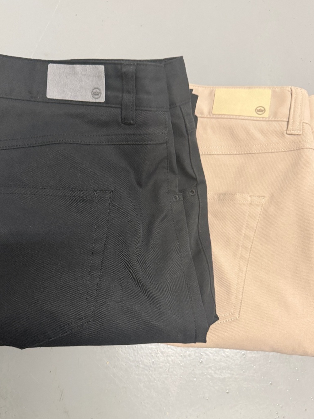 Peter Millar pants (lot of 2) size 38X32 golf athleisure casual khaki tan black